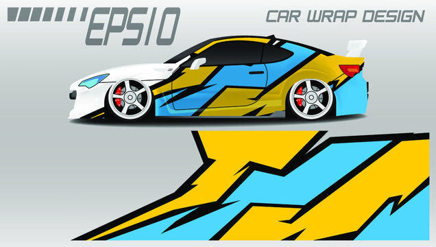 Premium Vector Racing Car Wrap Sticker Design