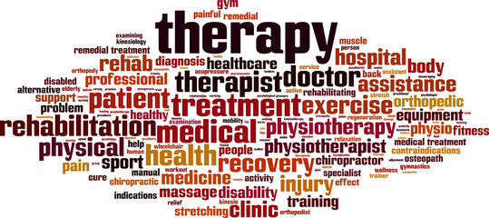 Therapy word cloud
