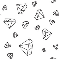 Diamond simple seamless pattern background. Illustration