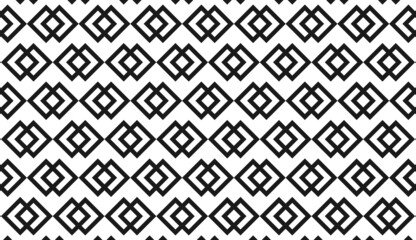 Seamless pattern. Black and white repeating chevron and rhombus motif. Minimalist simple pattern design
