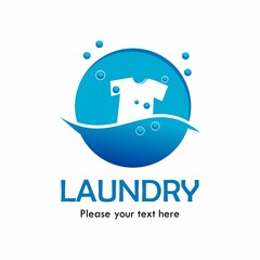 Laundry design logo template illustration