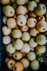apples on a market in lisbon portugal 