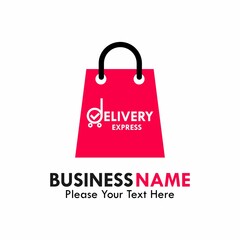 Delivery express logo template illustration. suitable for brand
