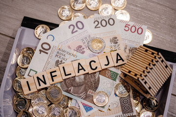 Inflacja banknoty i szufelka