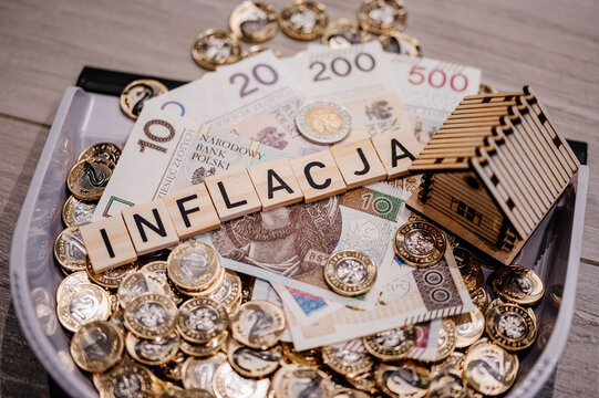Inflacja banknoty i szufelka