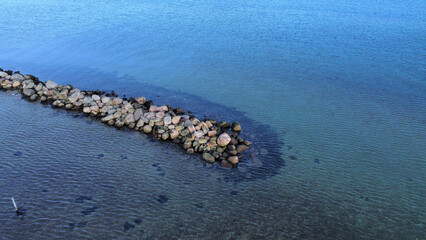 Aerial view of a landscape in Denmark