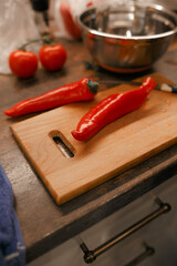 Red pepper on the table