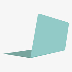 Ultra-thin modern laptop in the open.