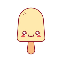 yellow ice cream in stick