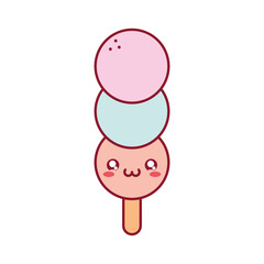ice cream balls on stick