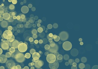 Golden green background with bokeh effect, blur and gradient. Colorful blurred texture. Modern design for abstract background. bokeh texture. Space for graphic design and creative concept ideas.