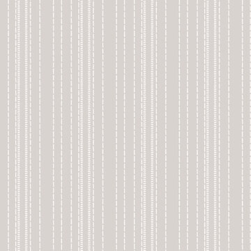 Seamless French Country Kitchen Stripe Fabric Pattern Print. Grey White Vertical Striped Background. Batik Dye Provence Style Rustic Woven Cottagecore Textile. 