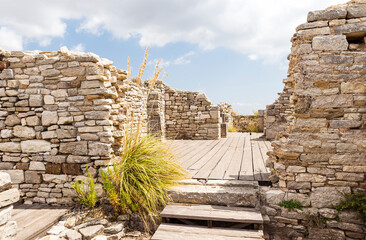 Overall Sights of The Mosque (Moschea - Part II) at Segesta Archaeological Park in Trapani, Sicily,...