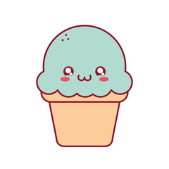 blue cupcake illustration