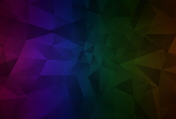 Obraz premium Dark Multicolor vector polygonal pattern.