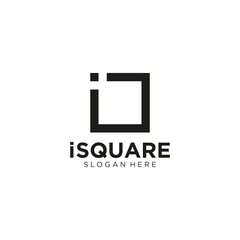 Initial letter i abstract, square shape. perfect for your company logo