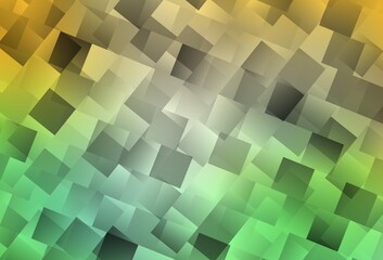 Light Green, Yellow vector background in polygonal style.