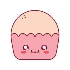pink kawaii muffin
