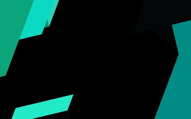 Dark Blue, Red vector pattern with colorful hexagons.