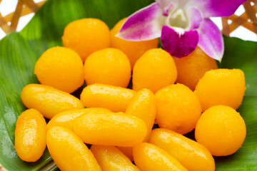 Traditional Thai desserts. 