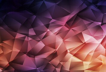 Dark Blue, Yellow vector gradient triangles texture.