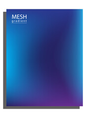 Abstract fluid shape mesh gradient background color set.