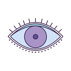 purple eye design