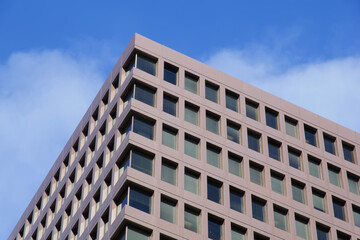 Building against a blue sky