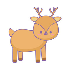 Obraz na płótnie Canvas brown reindeer design