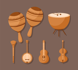 wooden music instruments