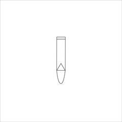 pencil icon isolated on white background