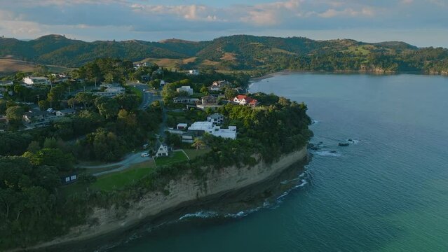 Orewa beach at dusk, Auckland, New Zealand