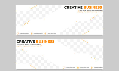 creative business horizontal banner template