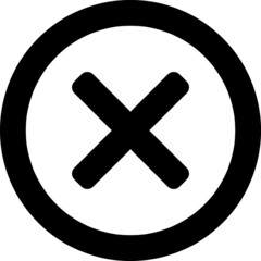 Delete icon vector illustration on white background..eps