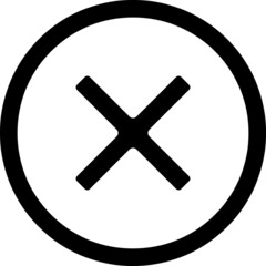 Delete icon vector on white background...eps