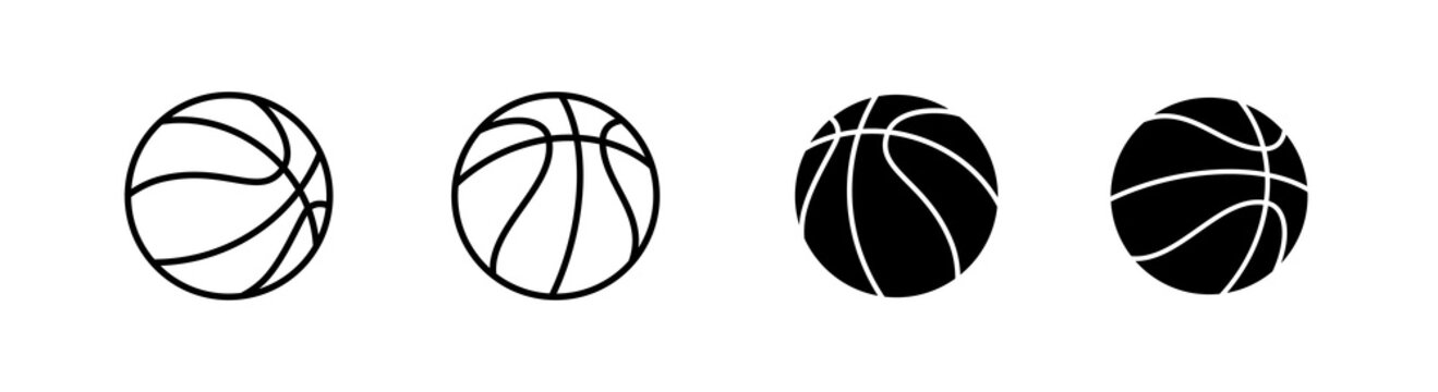 Basket Ball icon design element, clipart template illustration