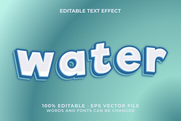 Water Editable Text Effect