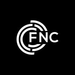 FNC letter logo design on black background. FNC creative initials letter logo concept. FNC letter design.