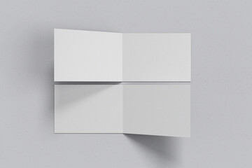 A4 Flyer Landscape Bi-Fold Invitation Card Mockups