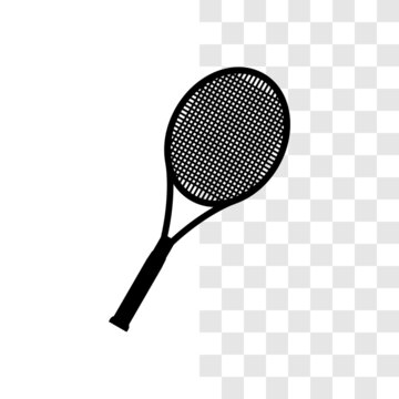black vector tennis racket png image