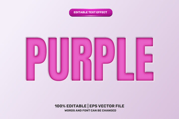 purple cutout paper note Editable text Effect Style