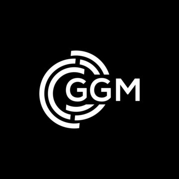 GGM letter logo design on black background. GGM creative initials letter logo concept. GGM letter design.