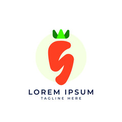 carrot logo design mark template