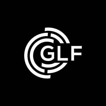 GLF letter logo design on black background. GLF creative initials letter logo concept. GLF letter design.