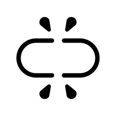 Obraz premium Unlink Icon Vector Illustration