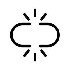 Obraz premium Unlink Icon Vector Illustration