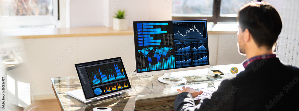 Aufkleber KPI Business Analytics Data Dashboard
