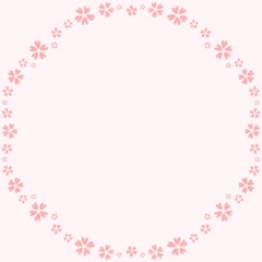 シンプル可愛い桜のフレーム
