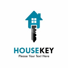 House key logo template illustration