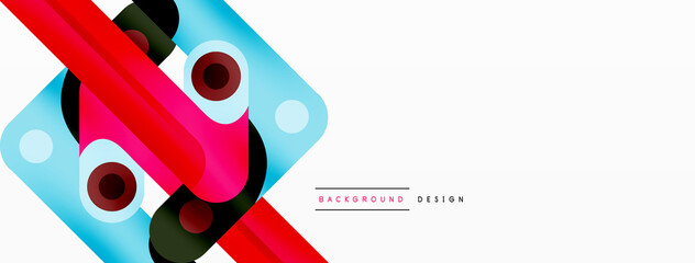 Lines geometric creative abstract background. Bright color line composition for wallpaper, banner, background or landing